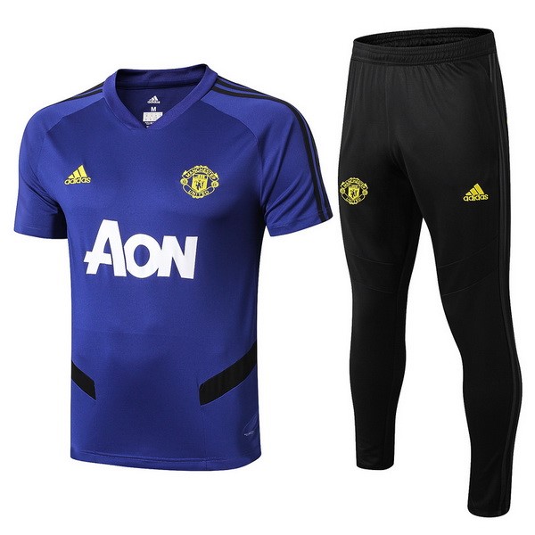 Entrenamiento Manchester United Conjunto Completo 2019-2020 Azul